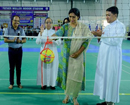 St Lawerence Church Bondel Womens team lift ICYM Valencia Unit Womens Throwball Tournament 2023 Trop